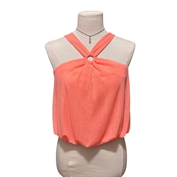 Free People Tops - Free People Just a Fling Halter Tank Top Women's XS Orange NWT
